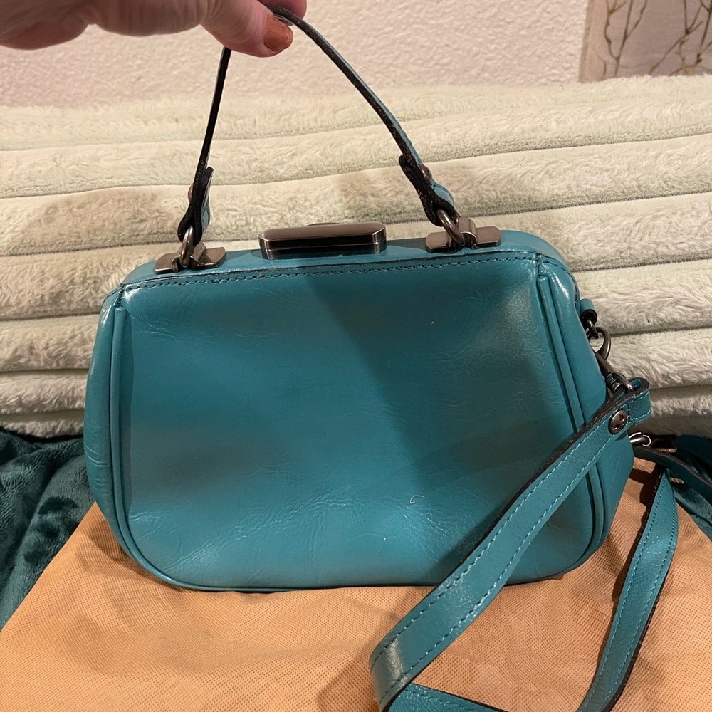 Patricia Nash Teal Hand Tooled Leather Bag-all reasonable offers considered - Picture 3 of 9